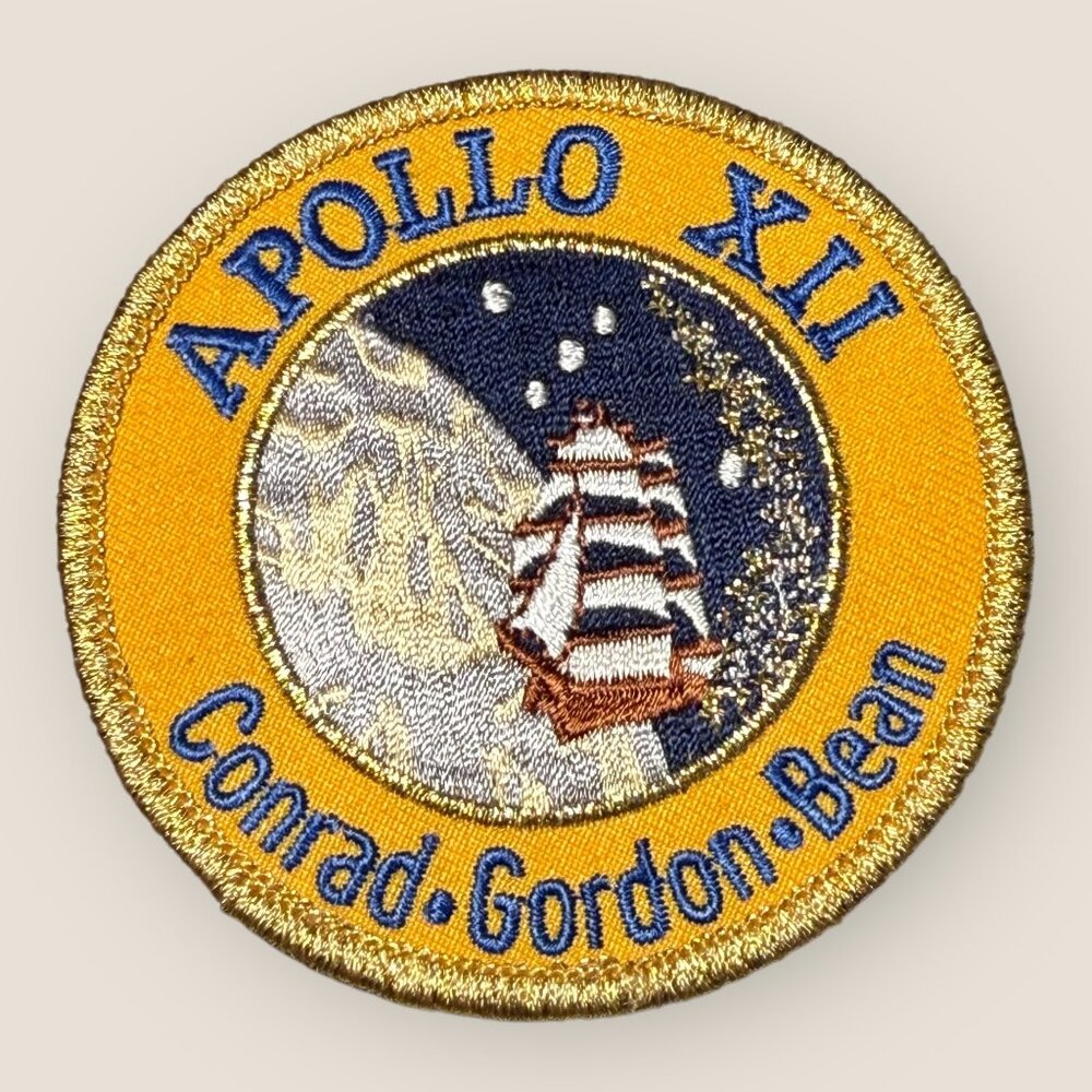 Apollo XII Mission Space Patch Embroidered Iron-On NASA Space Collectible